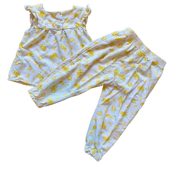 24 Months Baby Girls Outfit Lemon Print - Picture 4 of 5